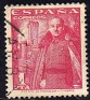 Spain 1948 Franco 1 PTA Pink Edifil 1032. 1032 u6. Uploaded by susofe
